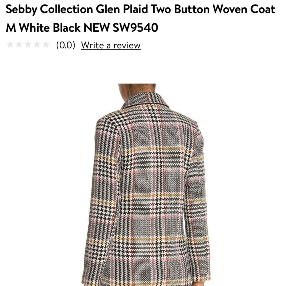 COPY - Sebby Collection Plaid Jacket - Picture 2 of 5